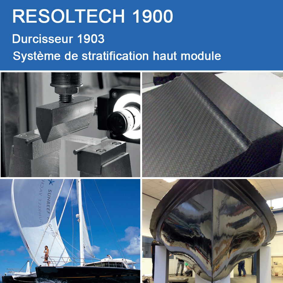 Applications de RESOLTECH 1900 pour Enroulement Filamentaire, Injection / RTM et Voie Humide