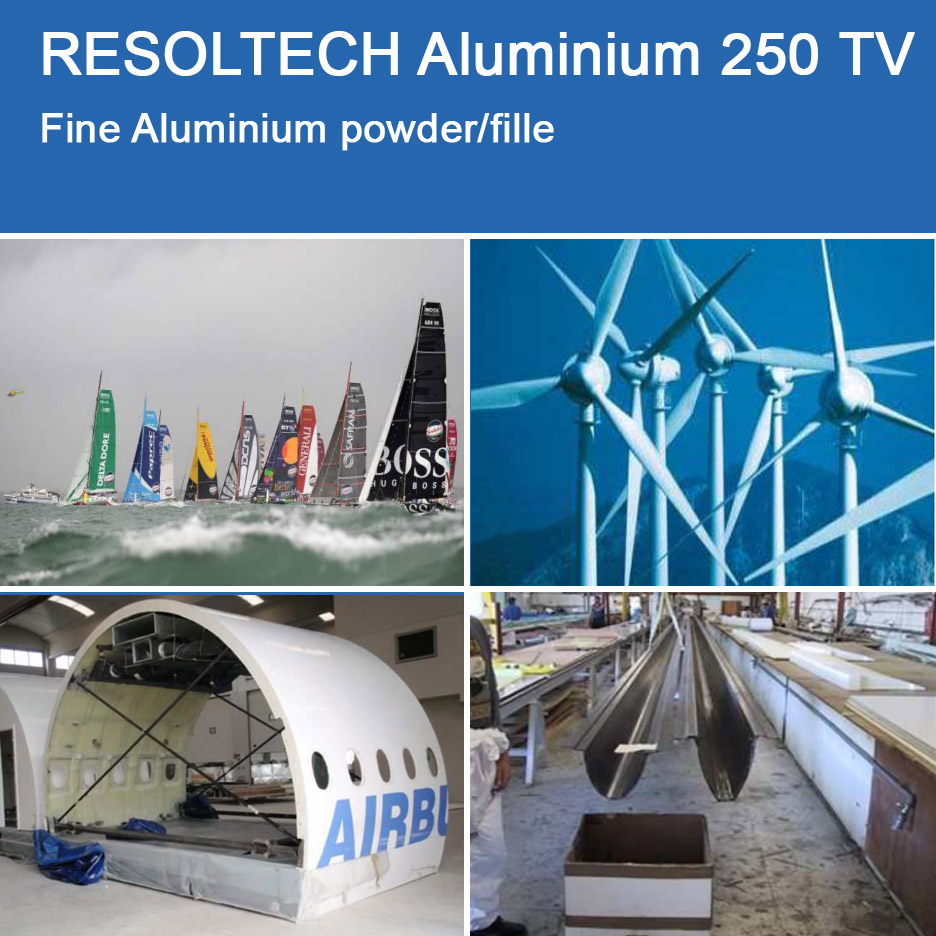 Applications of Aluminium 250 TV for Gelcoats, Casting, Infusion and Wet layup