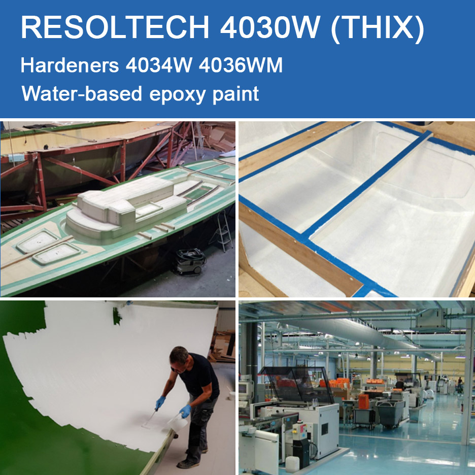 Applications of 4030W (THIX) for Primers, Paints and Varnish and Gelcoats