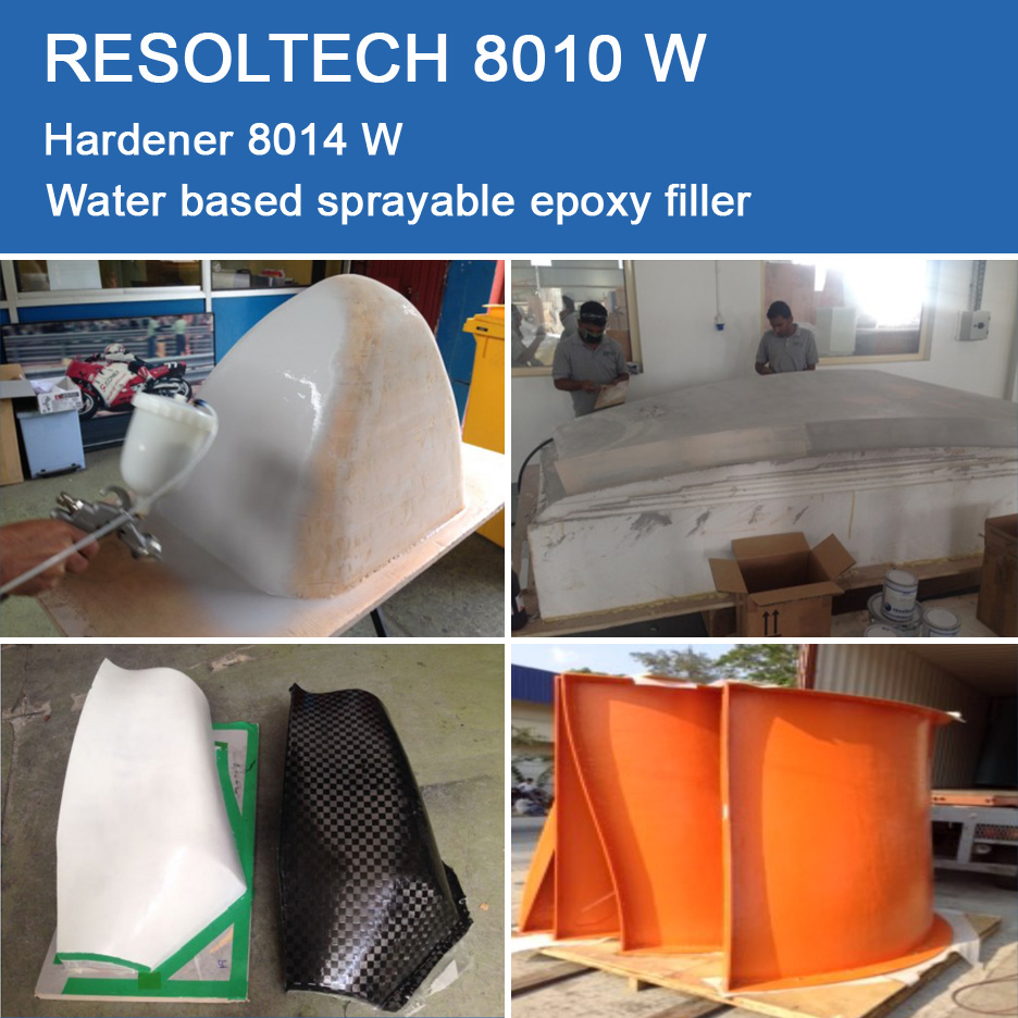 Applications of 8010 W for Filling & Fairing and Primers, Paints and Varnish