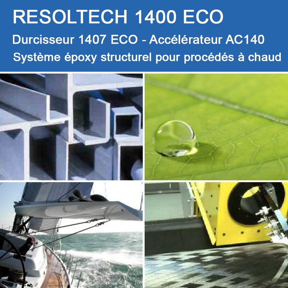 Applications de 1400 ECO pour Enroulement Filamentaire, Injection / RTM et Pultrusion