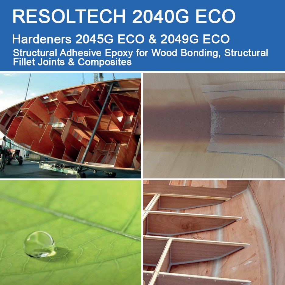 Applications of 2040G ECO for Filling & Fairing and Adhesives