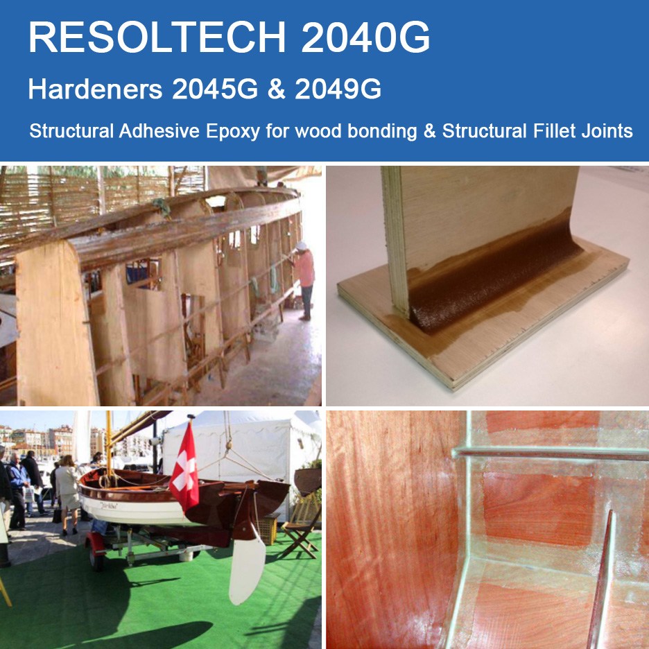 Applications of 2040 G for Filling & Fairing and Adhesives